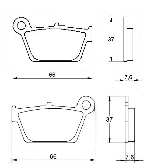 Pastiglie freno per Beta marca Accossato codice AGPP38