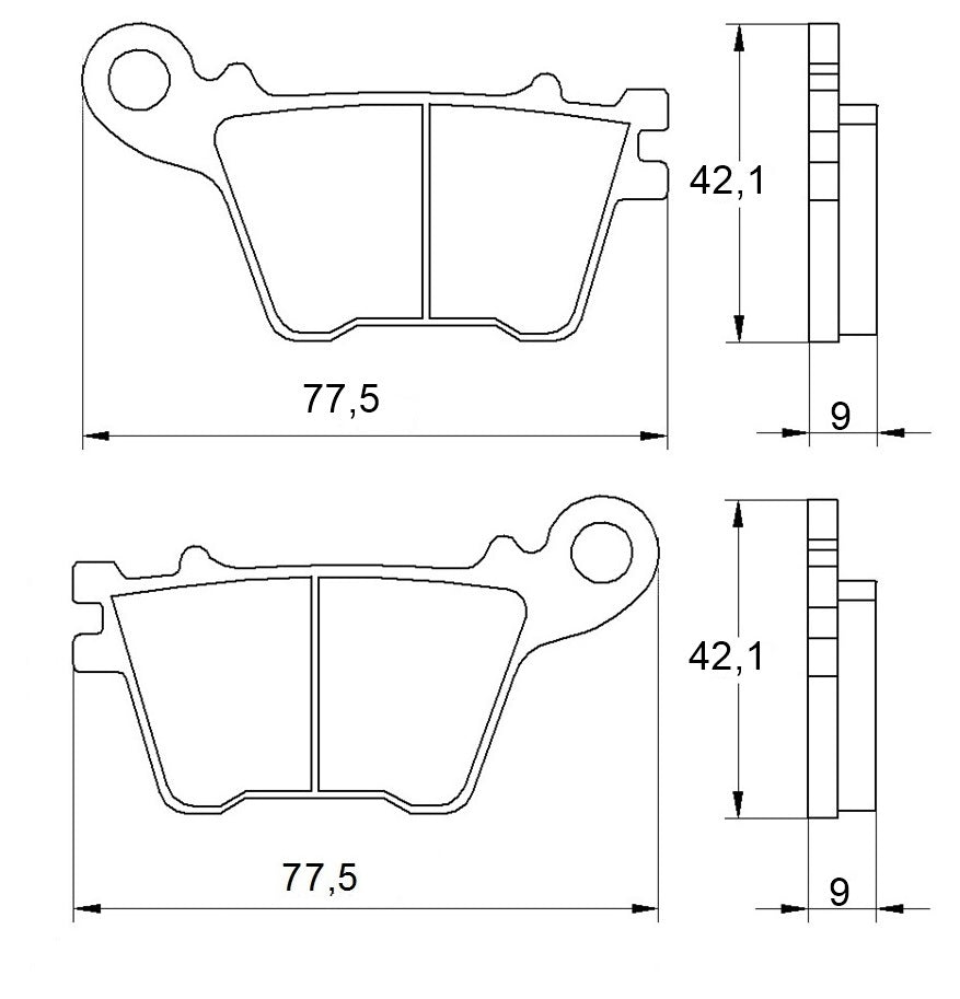 Pastiglie freno per Honda, Kawasaki, Suzuki, Yamaha marca Accossato codice AGPP39