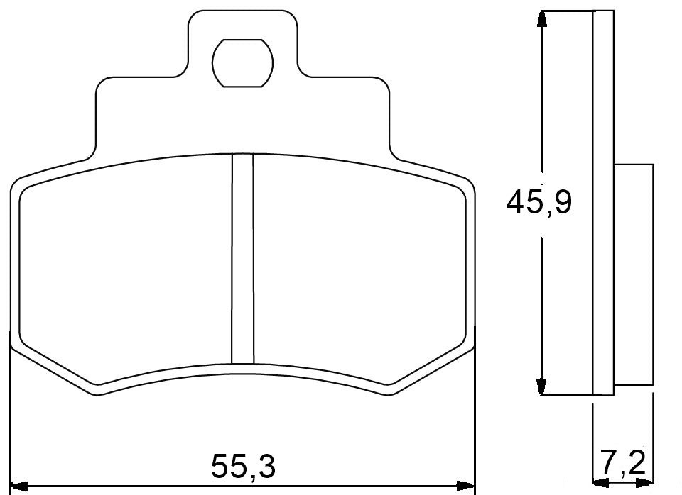 Pastiglie freno per Kymko marca Accossato codice AGPP51