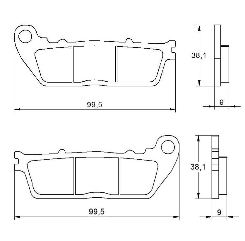 Pastiglie freno per Honda marca Accossato codice AGPP55