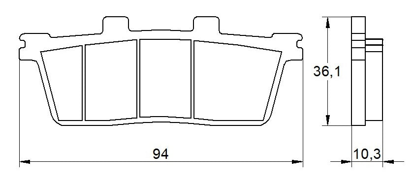 Pastiglie freno per Daelim, E-Ton, SYM marca Accossato codice AGPP57