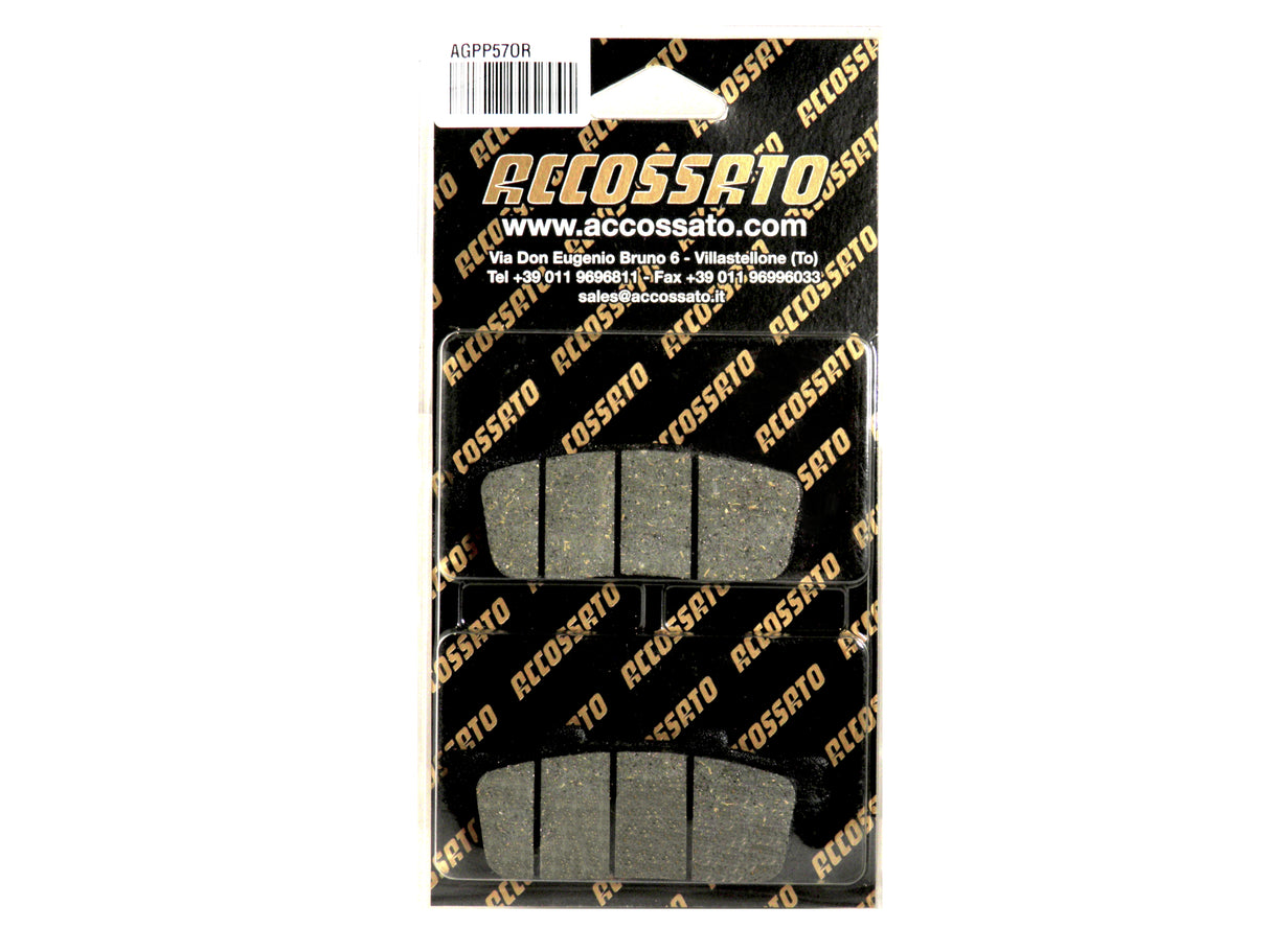 Pastiglie freno per Daelim, E-Ton, SYM marca Accossato codice AGPP57