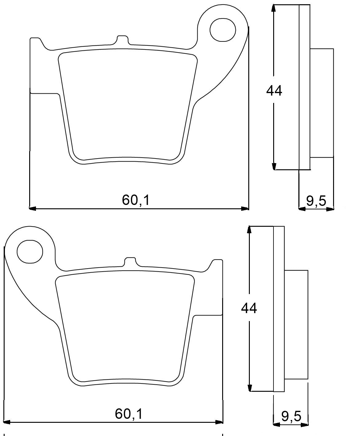 Pastiglie freno per Honda, Suzuki marca Accossato codice AGPP72