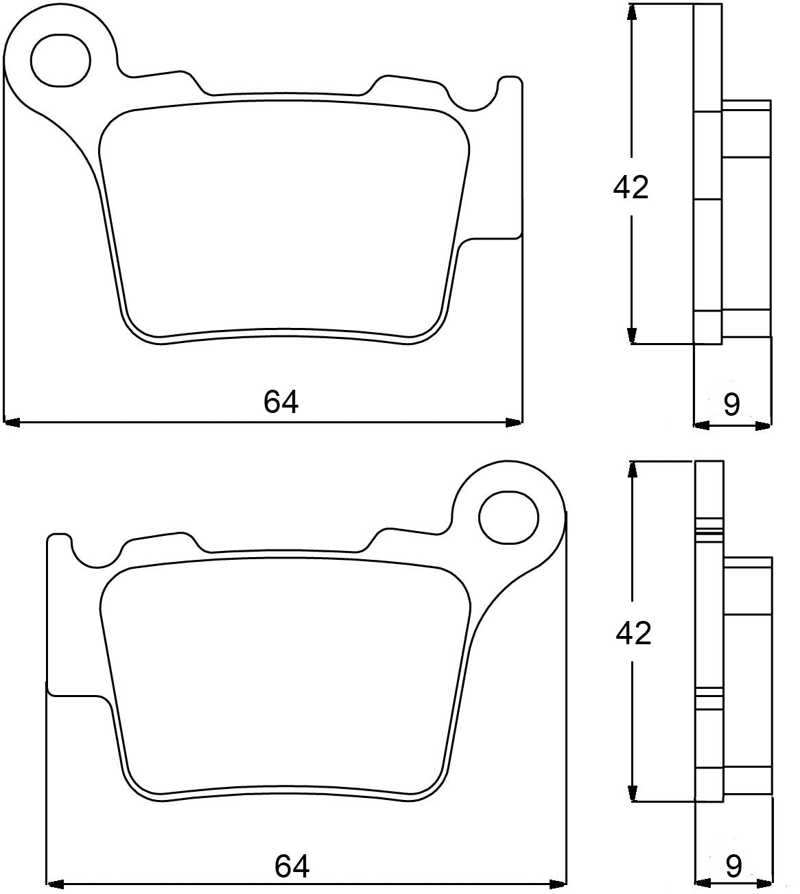 Pastiglie freno per KTM marca Accossato codice AGPP80