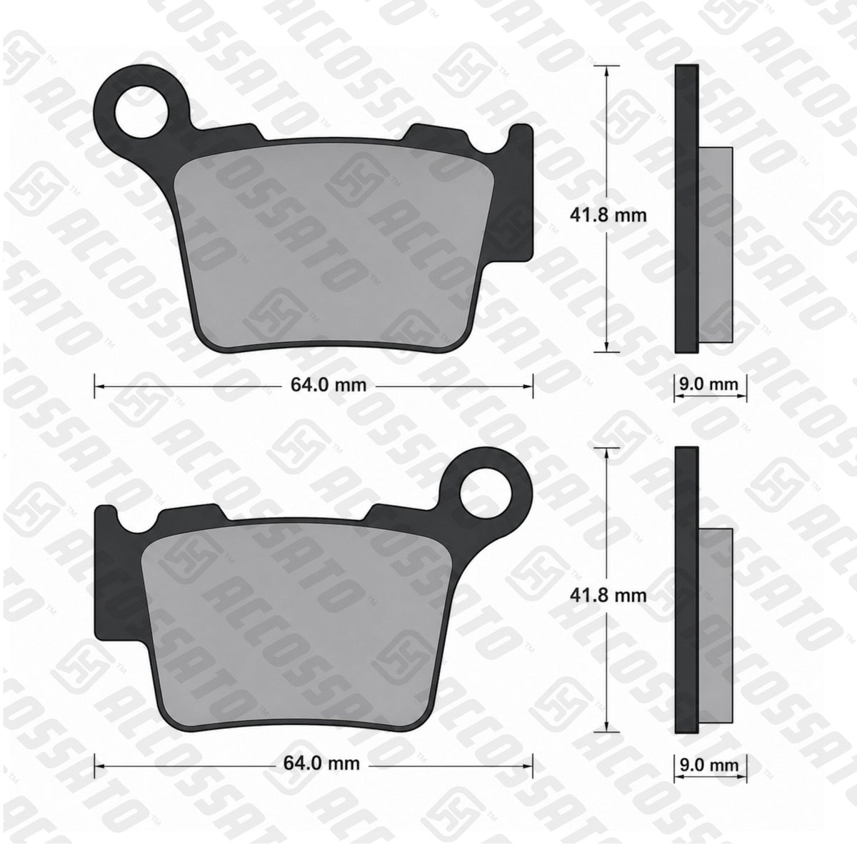 Pastiglie freno per KTM marca Accossato codice AGPP80