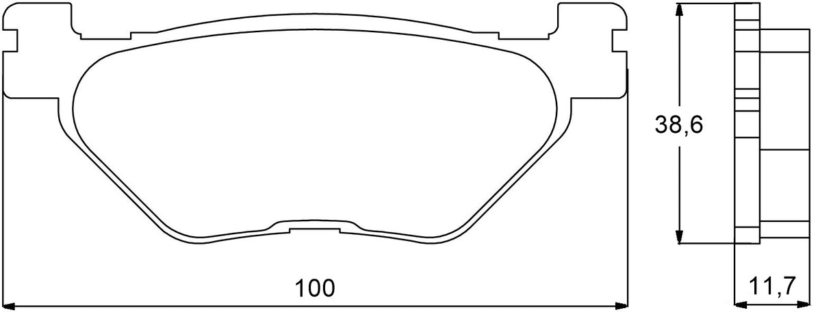 Pastiglie freno per Yamaha marca Accossato codice AGPP81