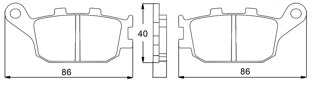 Pastiglie freno per Honda, Kawasaki, Suzuki, Yamaha marca Accossato codice AGPP88