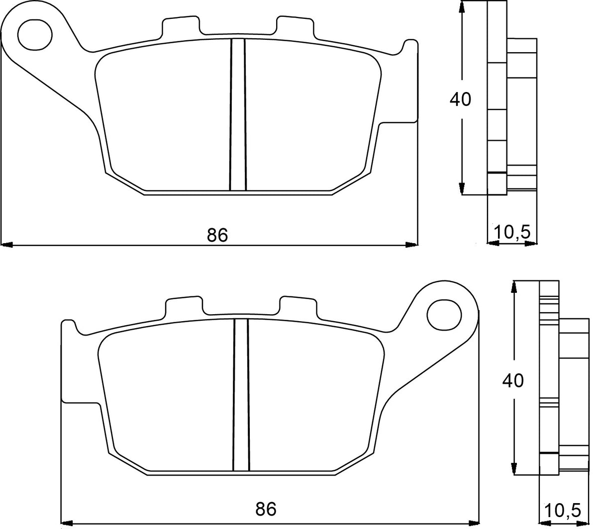 Pastiglie freno per Honda, Yamaha marca Accossato codice AGPP89