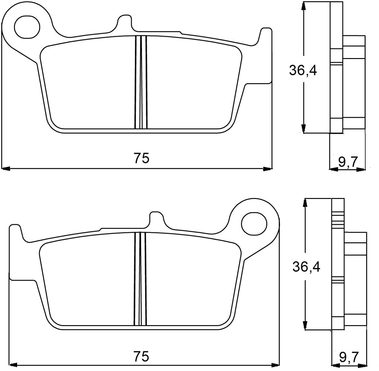 Pastiglie freno per Honda, Kawasaki, Suzuki, Yamaha marca Accossato codice AGPP90