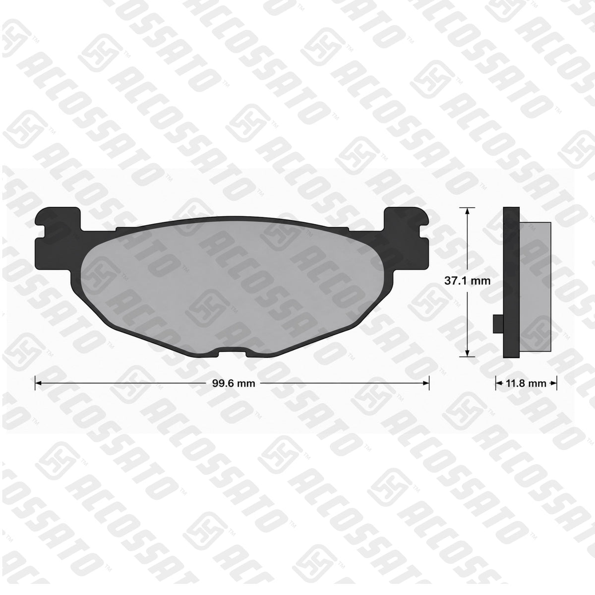 Pastiglie freno per Yamaha marca Accossato codice AGPP92