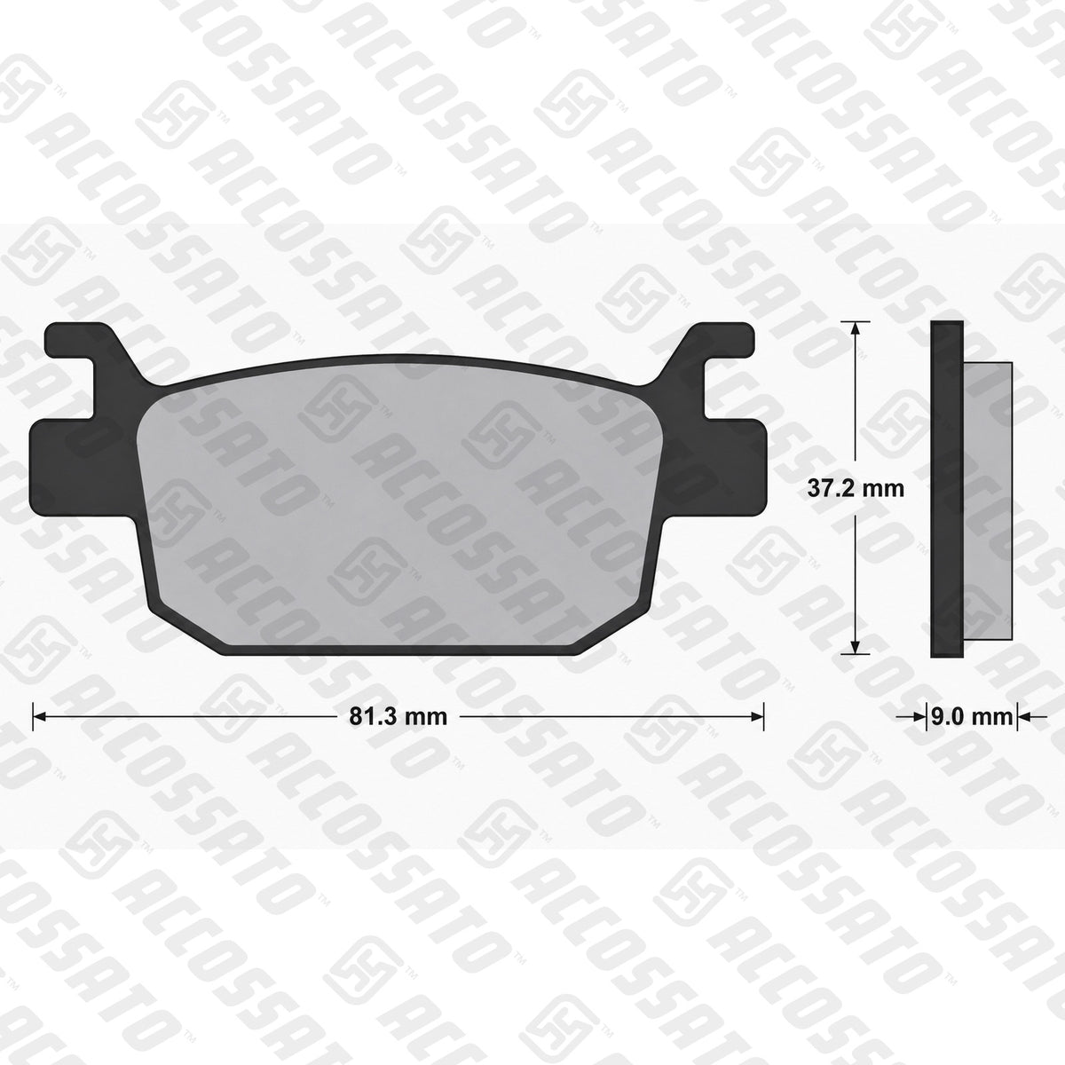 Pastiglie freno per Benelli marca Accossato codice AGPP95