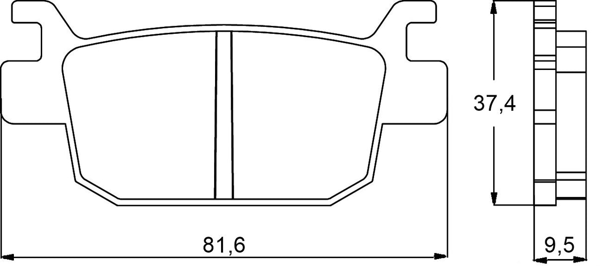 Pastiglie freno per Benelli marca Accossato codice AGPP95
