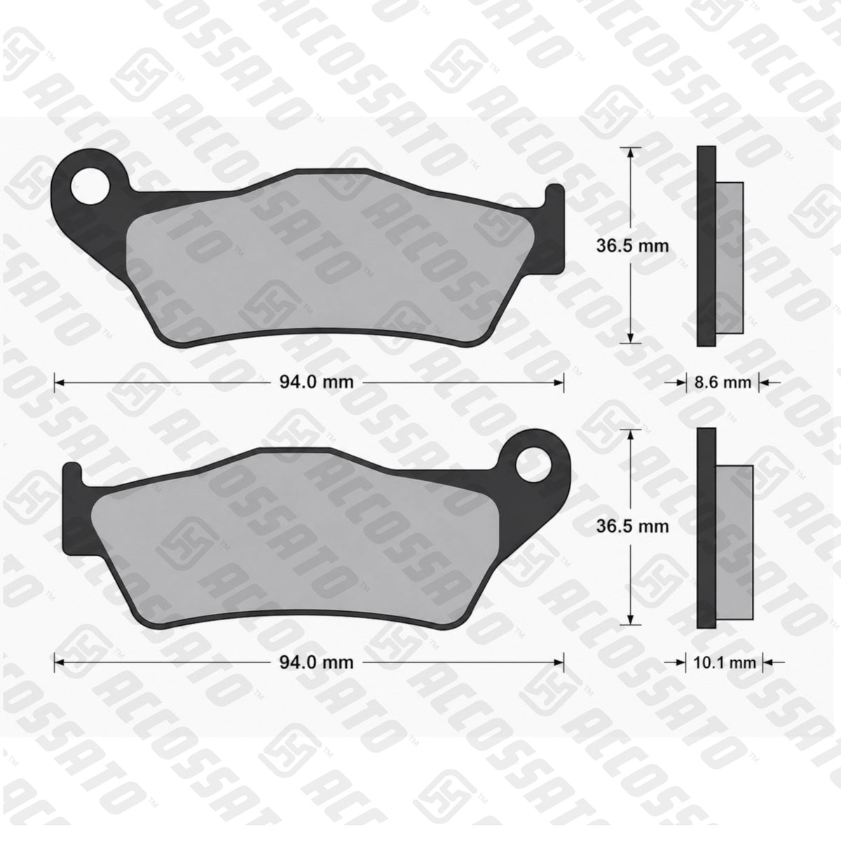 Pastiglie freno per BMW marca Accossato codice AGPP97
