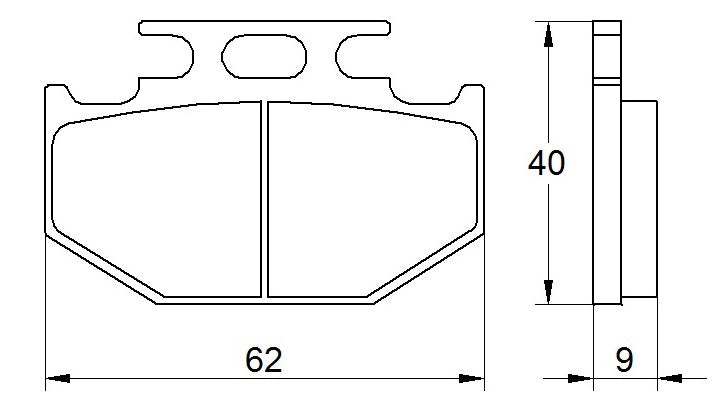 Pastiglie freno per Kawasaki, Suzuki, Yamaha marca Accossato codice AGPP99