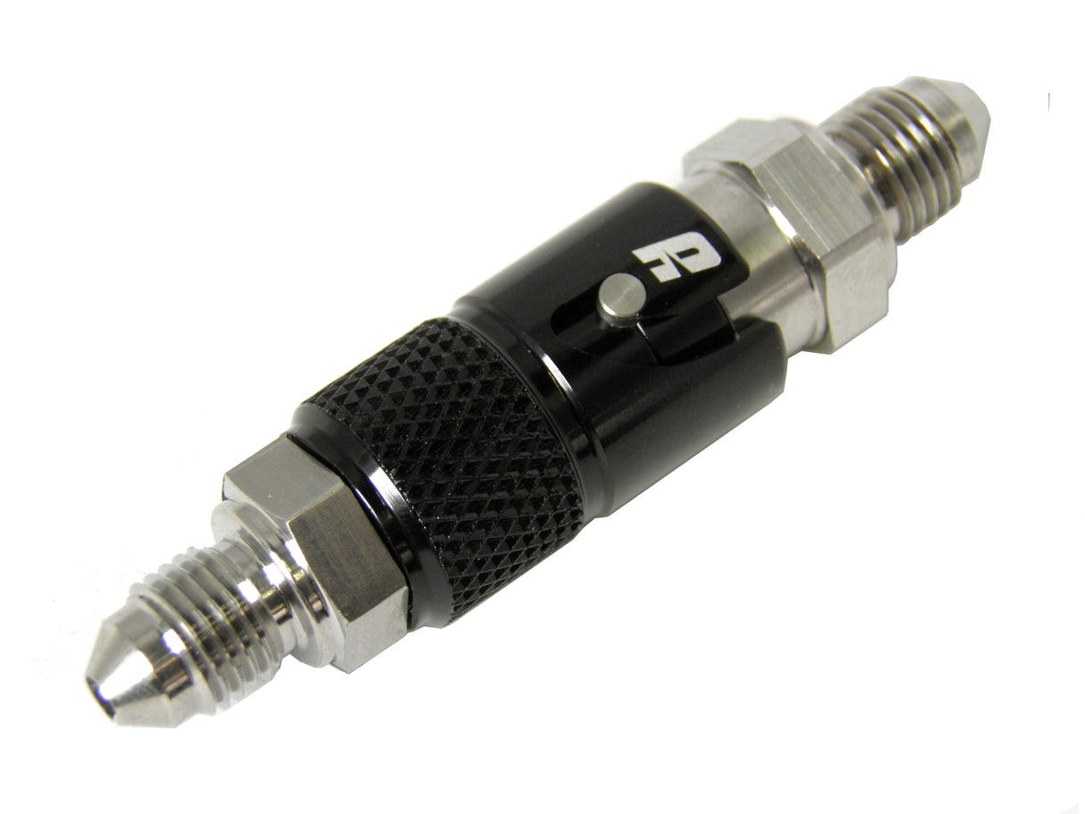 Sgancio Rapido Accossato In Alluminio Per Tubo Freno, Colore Nero