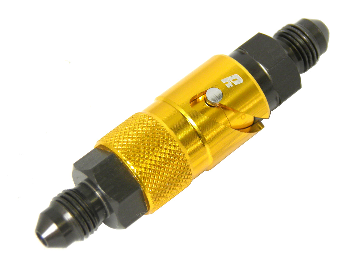 Sgancio Rapido Accossato In Alluminio Per Tubo Freno, Colore Oro