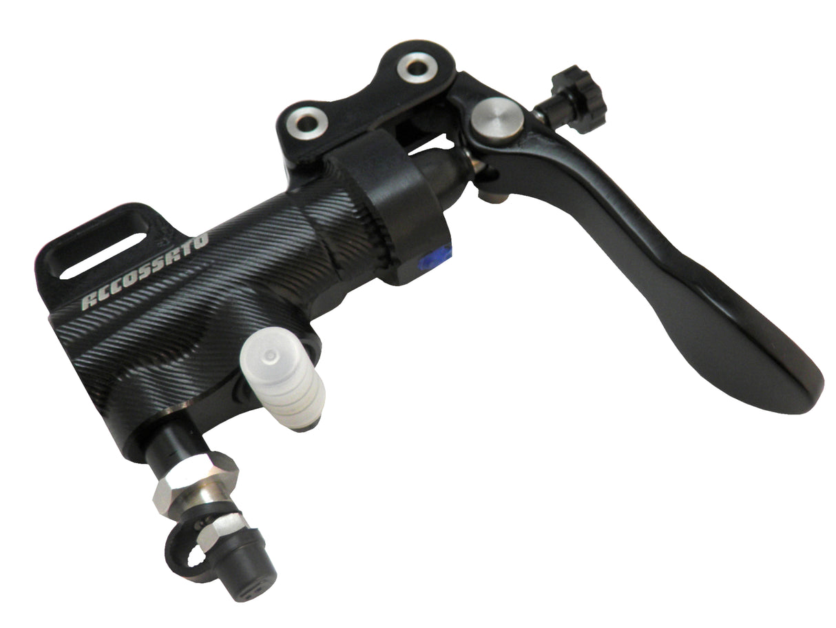 Pompa Freno A Pollice Accossato - Pistone diam. 13.5 mm - Con Leva Lunga Senza Staffa Di Supporto