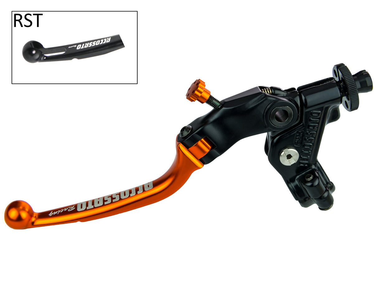 Comando Frizione A Cavo Accossato Con Leva Snodata Colorata (Pomello+Leva) Con Predisposizione Attacco Micro