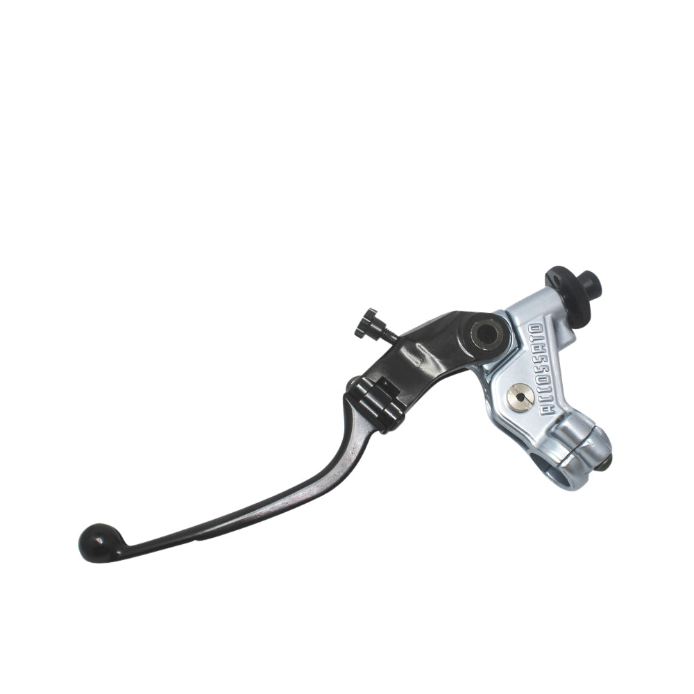 Comando Frizione A Cavo Accossato Con Leva Snodata Colorata (Pomello+Leva) Con Braccialetto Color Titanio