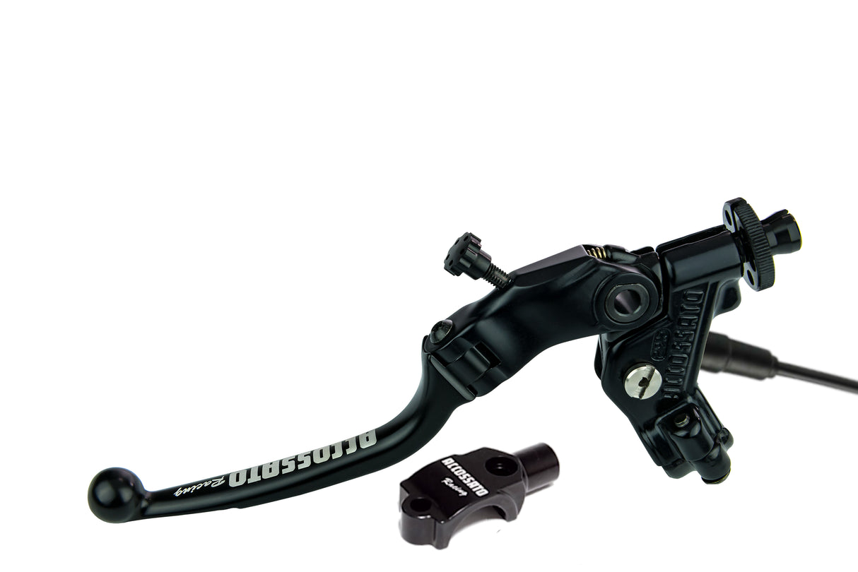 Comando Frizione A Cavo Accossato Con Leva Snodata Colorata (Pomello+Leva) Con Micro E Supporto Specchietto Inclusi - Supporto specchio: M10