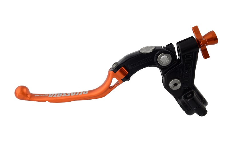 Comando Frizione A Cavo Racing Accossato Con Leva Snodata Colorata (Pomello+Leva+Regolatore)