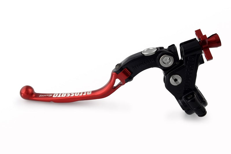 Comando Frizione A Cavo Racing Accossato Con Leva Snodata Colorata (Pomello+Leva+Regolatore)