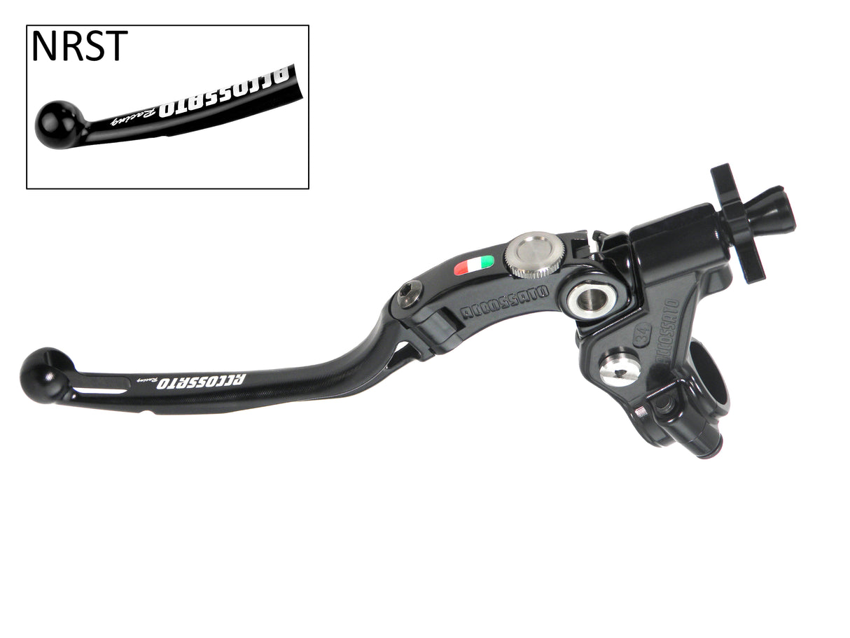 Comando Frizione A Cavo Racing Accossato Con Leva Snodata Colorata (Pomello+Leva+Regolatore), Con Predisposizione Attacco Micro