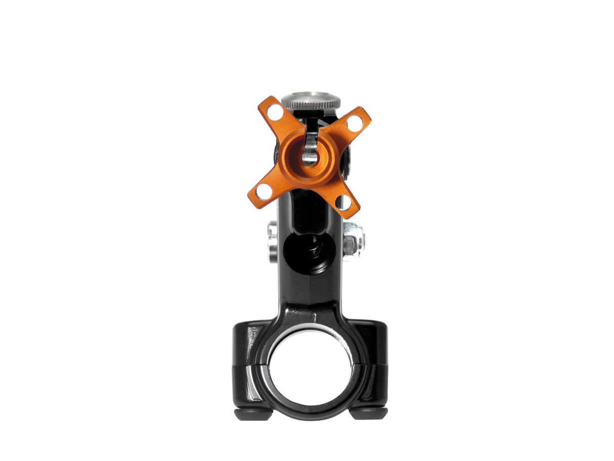 Comando Frizione A Cavo Racing Accossato Con Leva Snodata Colorata (Pomello+Leva+Regolatore), Con Predisposizione Attacco Micro