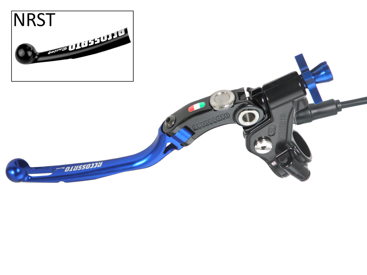 Comando Frizione A Cavo Racing Accossato Con Leva Snodata Colorata (Pomello+Leva+Regolatore), Con Micro Incluso