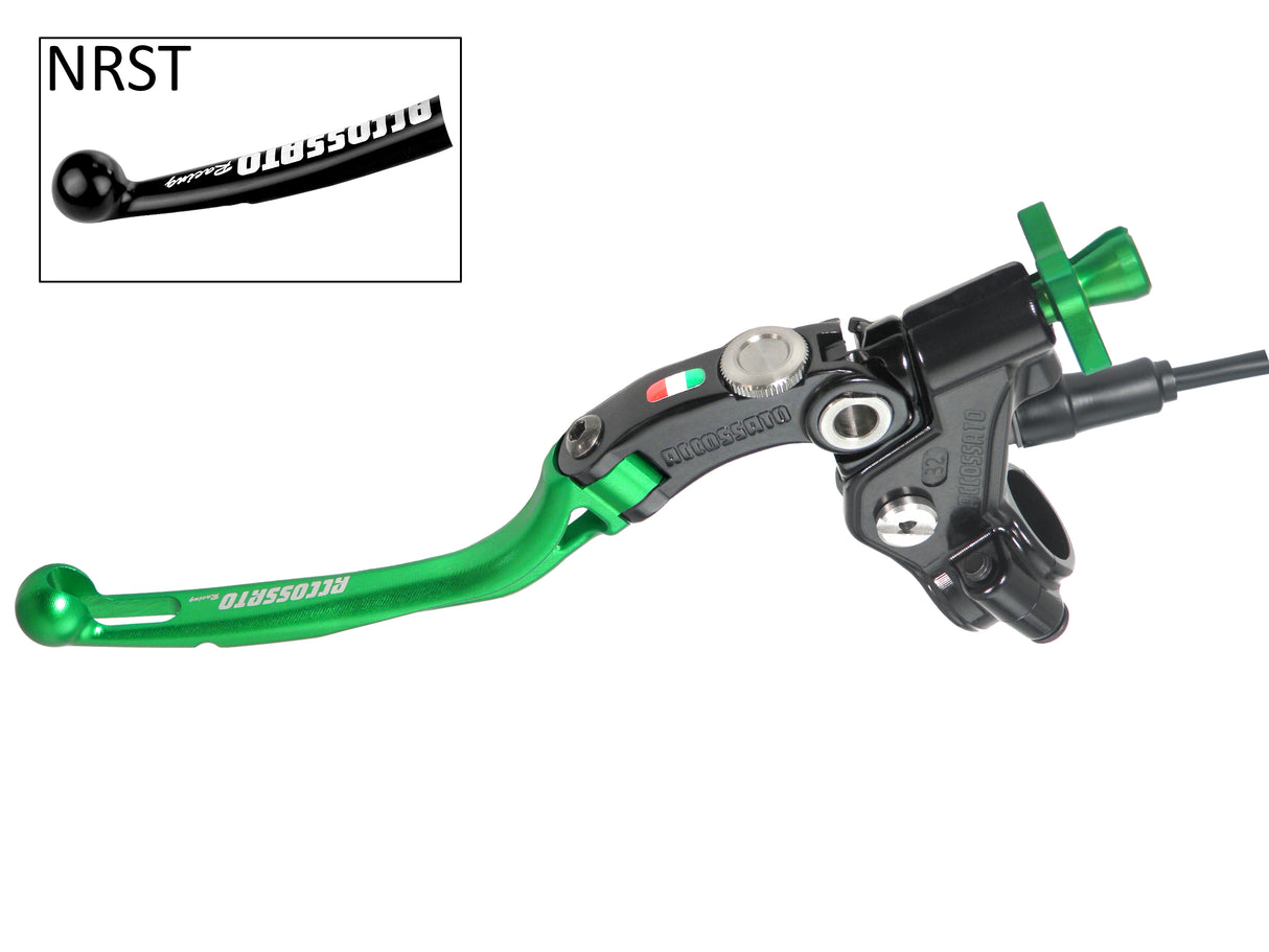 Comando Frizione A Cavo Racing Accossato Con Leva Snodata Colorata (Pomello+Leva+Regolatore), Con Micro Incluso