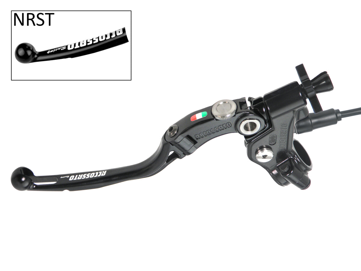 Comando Frizione A Cavo Racing Accossato Con Leva Snodata Colorata (Pomello+Leva+Regolatore), Con Micro Incluso