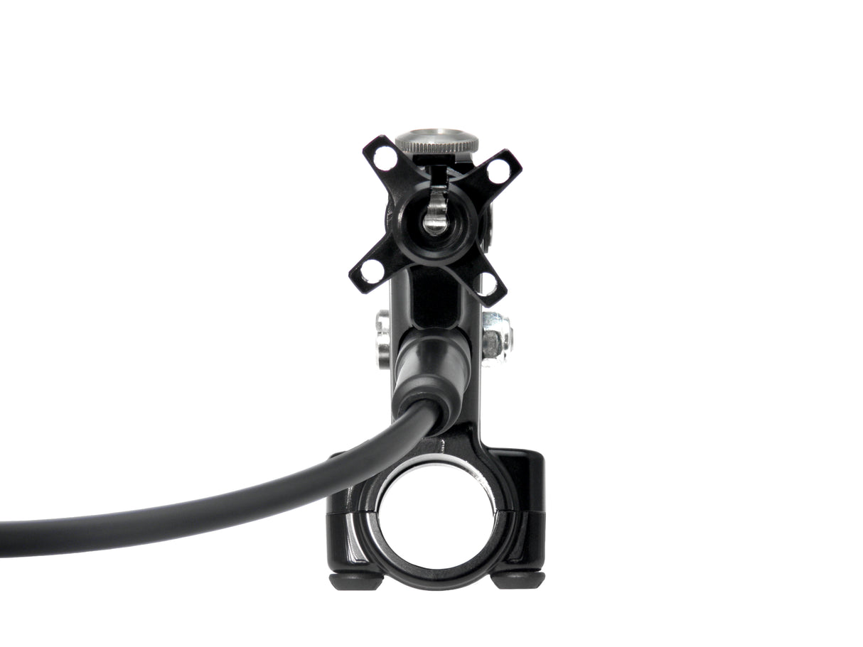 Comando Frizione A Cavo Racing Accossato Con Leva Snodata Colorata (Pomello+Leva+Regolatore), Con Micro Incluso