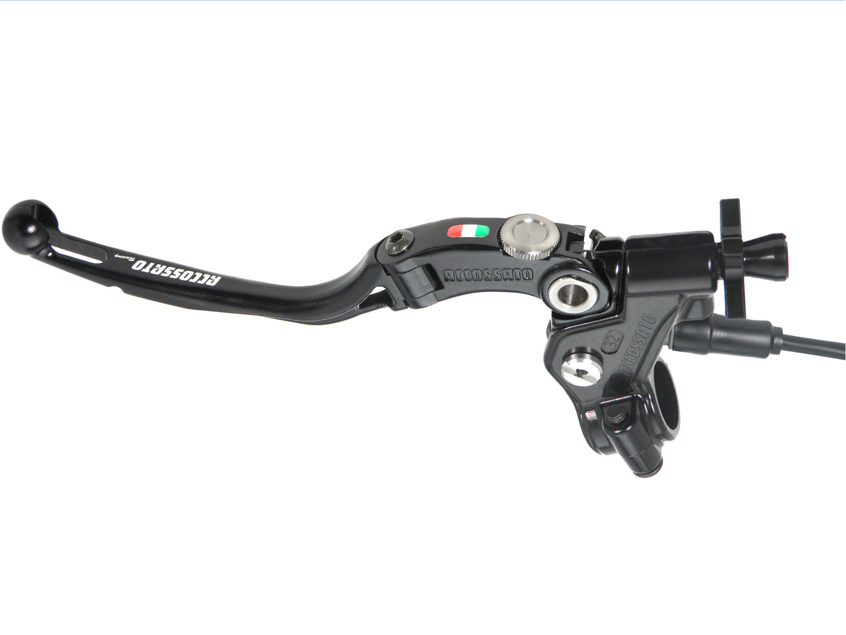 Comando Frizione A Cavo Racing Accossato Con Leva Snodata Colorata (Pomello+Leva+Regolatore), Con Micro Incluso