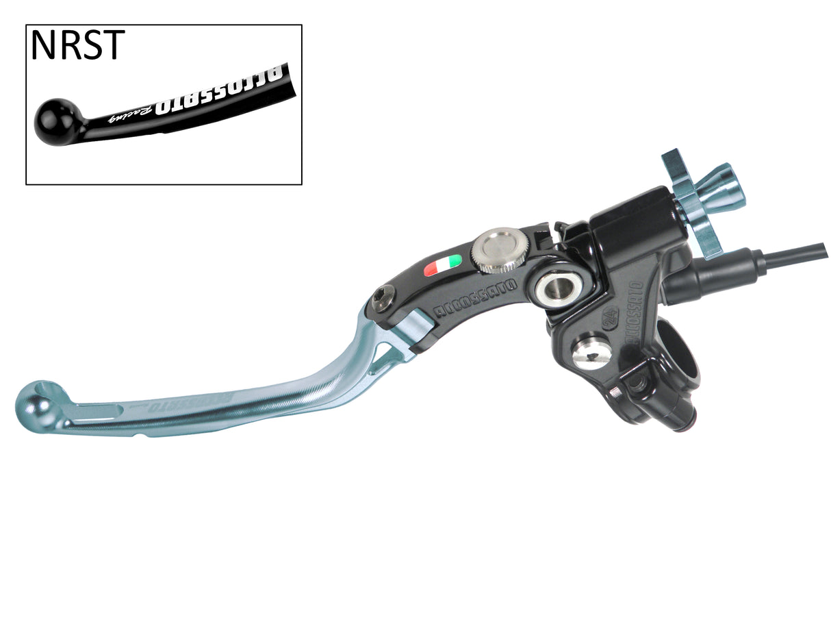 Comando Frizione A Cavo Racing Accossato Con Leva Snodata Colorata (Pomello+Leva+Regolatore), Con Micro Incluso