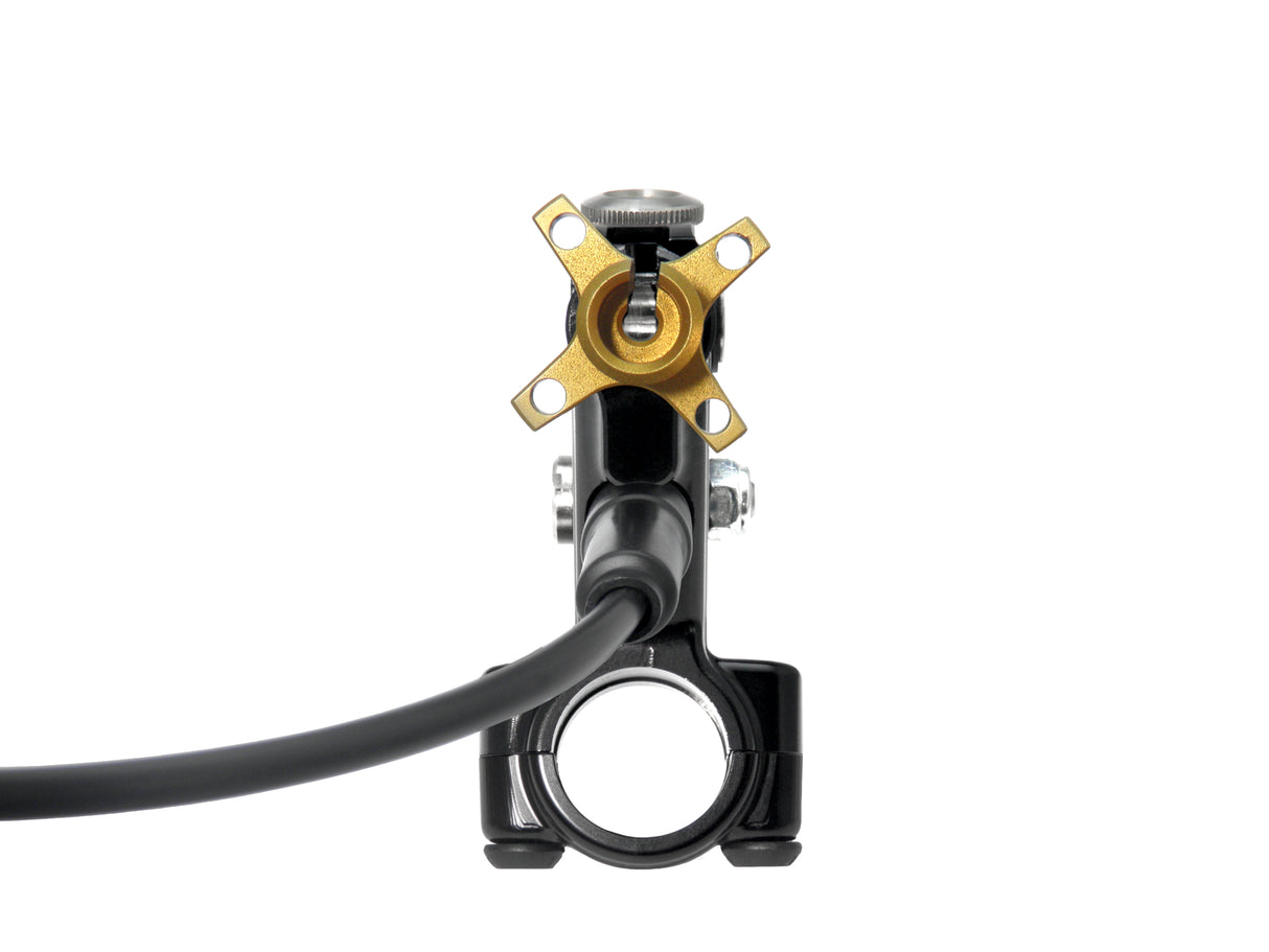 Comando Frizione A Cavo Racing Accossato Con Leva Snodata Colorata (Pomello+Leva+Regolatore), Con Micro Incluso