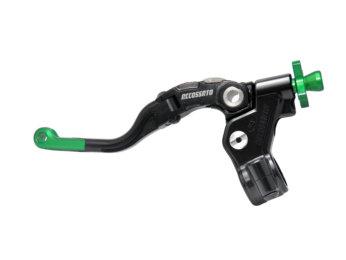 Comando Frizione A Cavo Accossato Con Leva Revolution Colorata (Pomello+Inserto+Regolatore), Con Predisposizione Attacco Micro