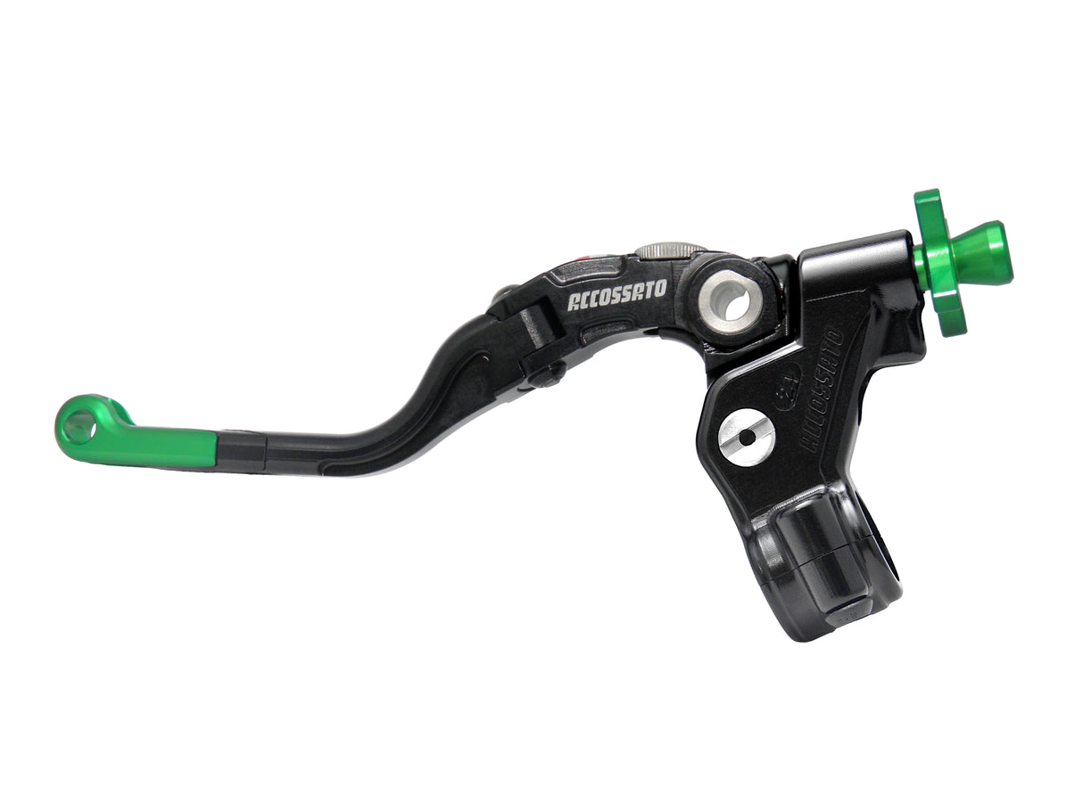 Comando Frizione A Cavo Accossato Con Leva Revolution Colorata (Pomello+Inserto+Regolatore), Con Predisposizione Attacco Micro