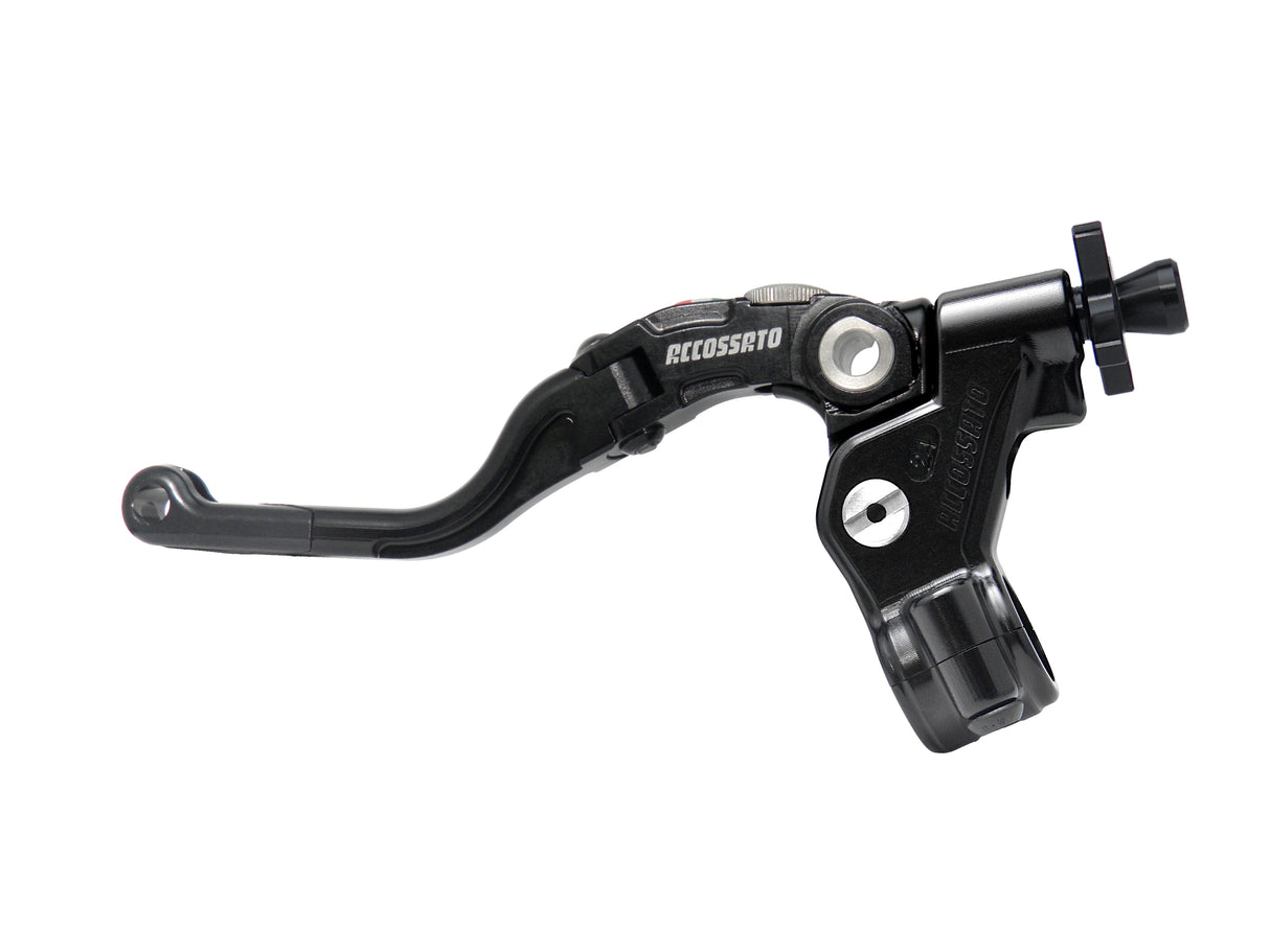 Comando Frizione A Cavo Accossato Con Leva Revolution Colorata (Pomello+Inserto+Regolatore), Con Predisposizione Attacco Micro