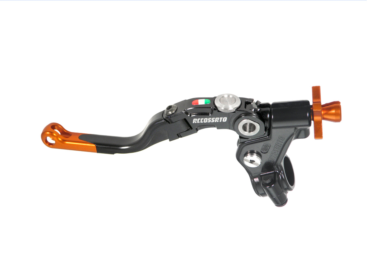 Comando Frizione A Cavo Accossato Con Leva Revolution Colorata (Pomello+Inserto+Regolatore), Con Predisposizione Attacco Micro