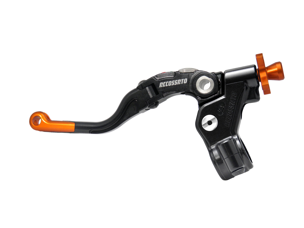 Comando Frizione A Cavo Accossato Con Leva Revolution Colorata (Pomello+Inserto+Regolatore), Con Predisposizione Attacco Micro