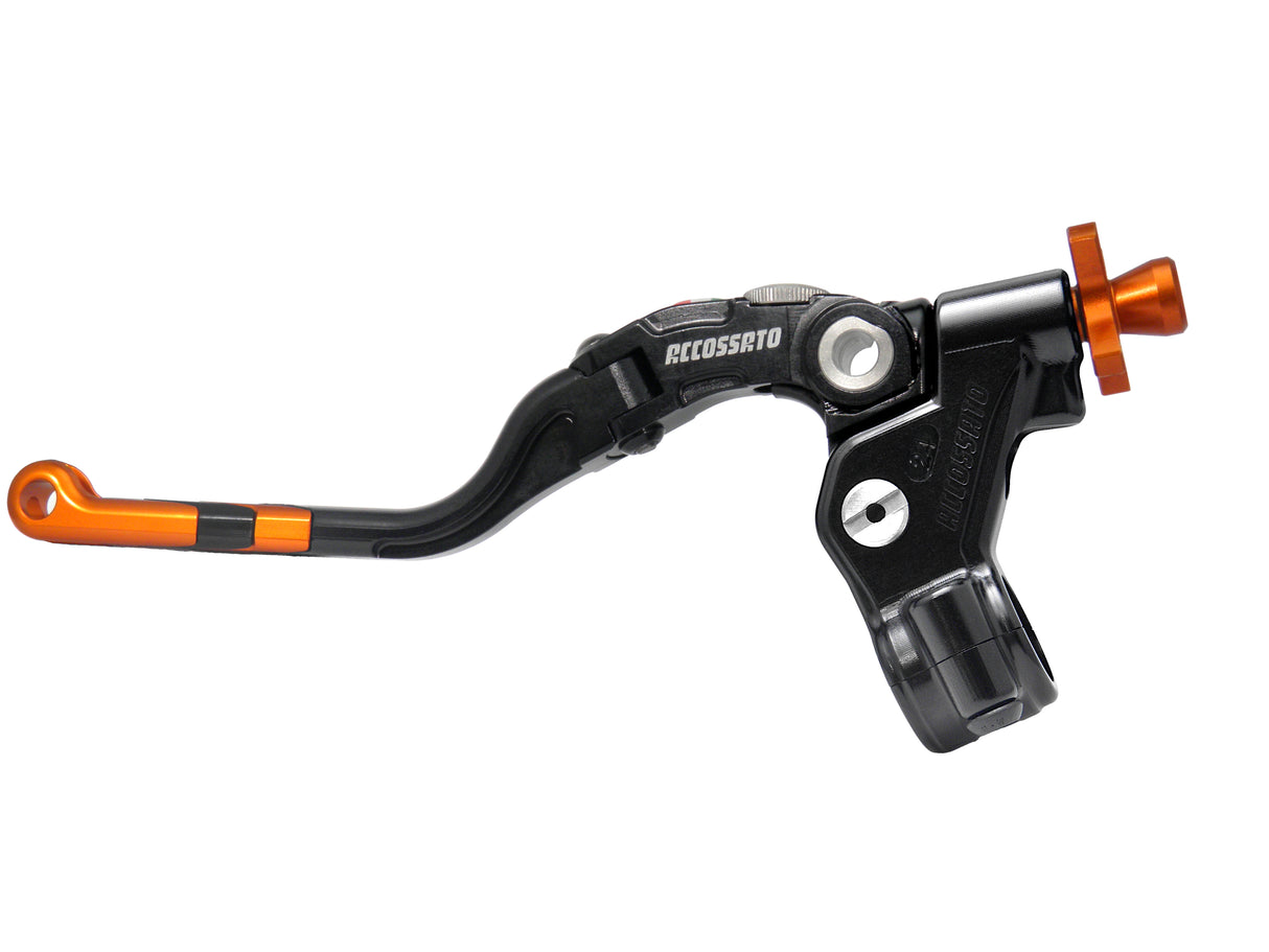 Comando Frizione A Cavo Accossato Con Leva Revolution Colorata (Pomello+Inserto+Regolatore), Con Predisposizione Attacco Micro