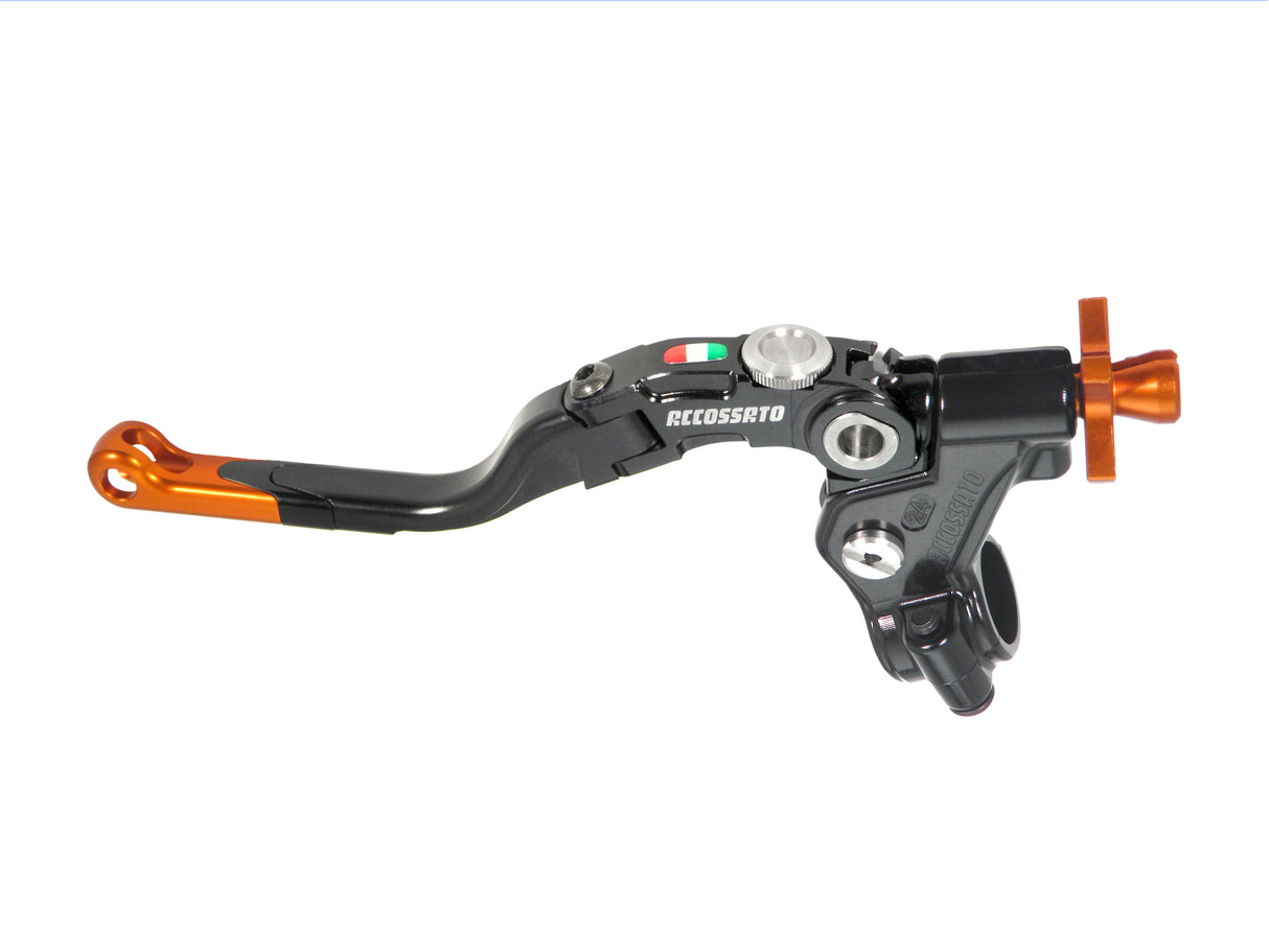 Comando Frizione A Cavo Accossato Con Leva Revolution Colorata (Pomello+Inserto+Regolatore), Con Predisposizione Attacco Micro