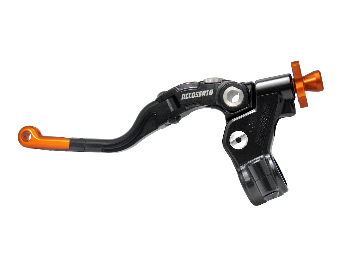 Comando Frizione A Cavo Accossato Con Leva Revolution Colorata (Pomello+Inserto+Regolatore), Con Predisposizione Attacco Micro