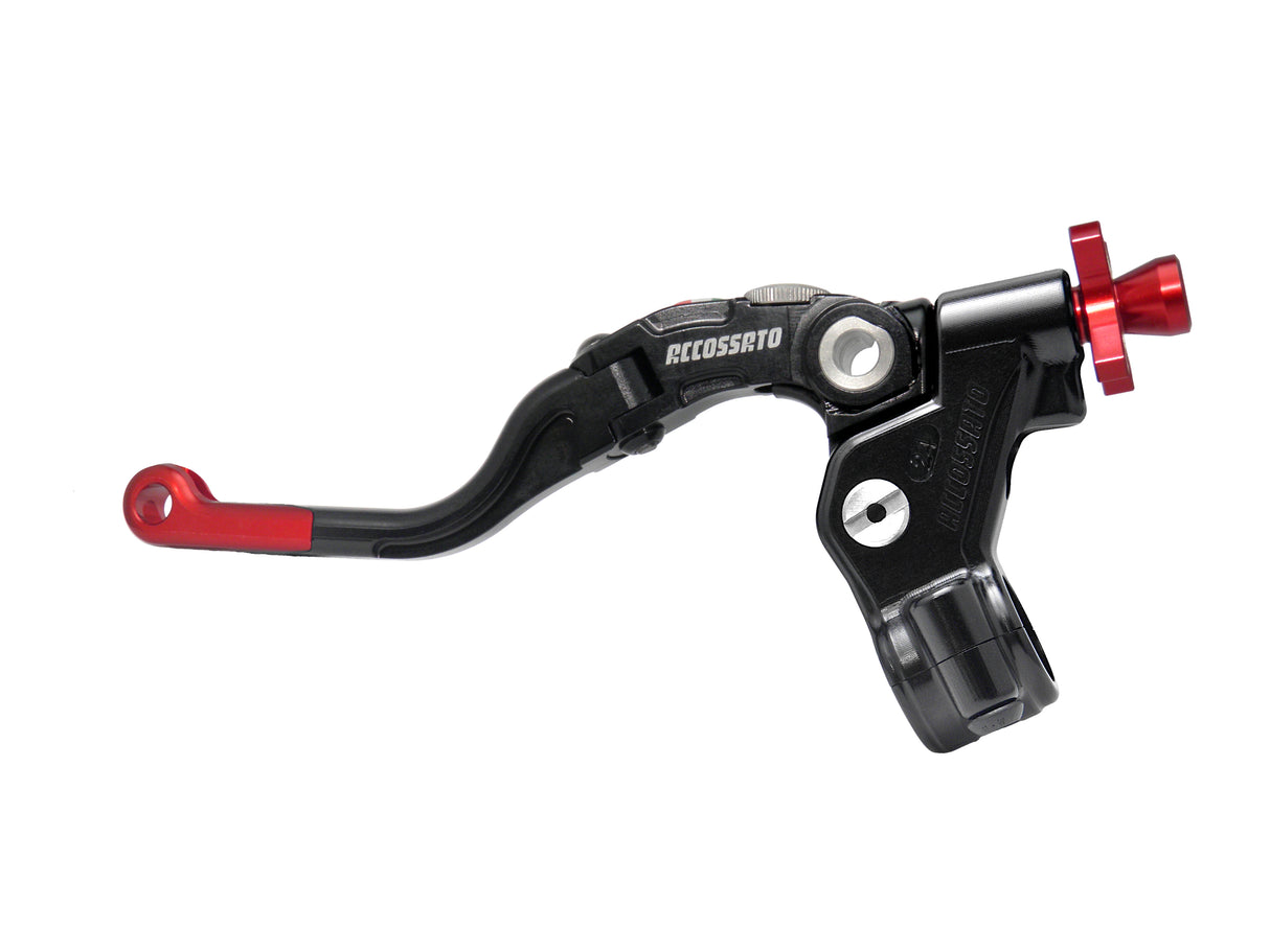 Comando Frizione A Cavo Accossato Con Leva Revolution Colorata (Pomello+Inserto+Regolatore), Con Predisposizione Attacco Micro