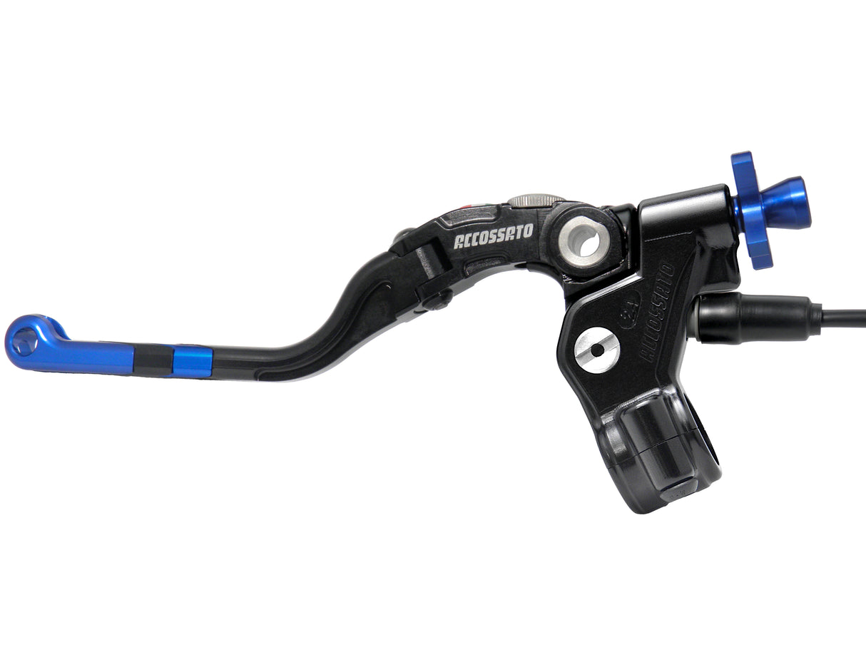 Comando Frizione A Cavo Accossato Con Leva Revolution Colorata (Pomello+Inserto+Regolatore), Con Micro Incluso