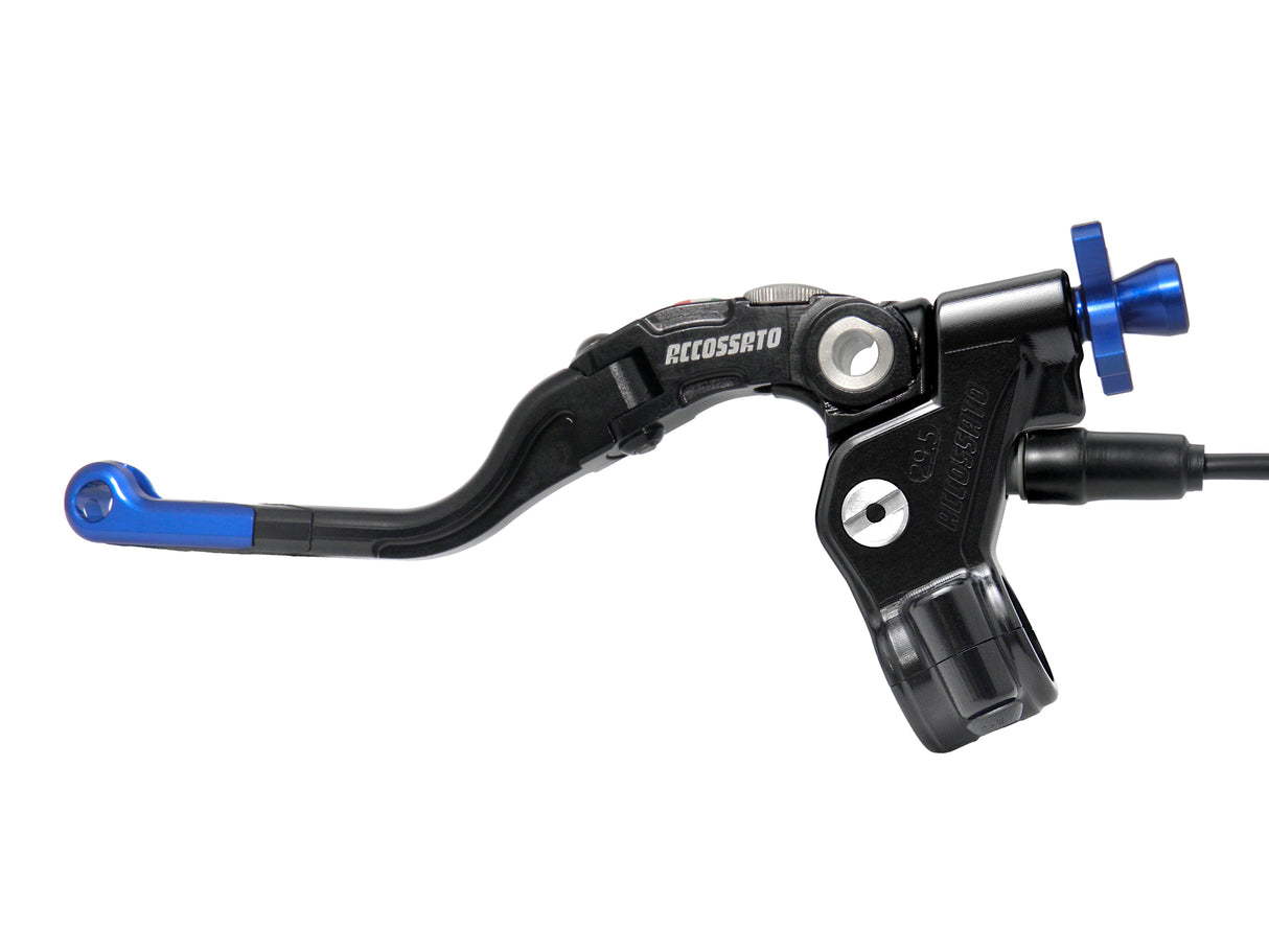 Comando Frizione A Cavo Accossato Con Leva Revolution Colorata (Pomello+Inserto+Regolatore), Con Micro Incluso