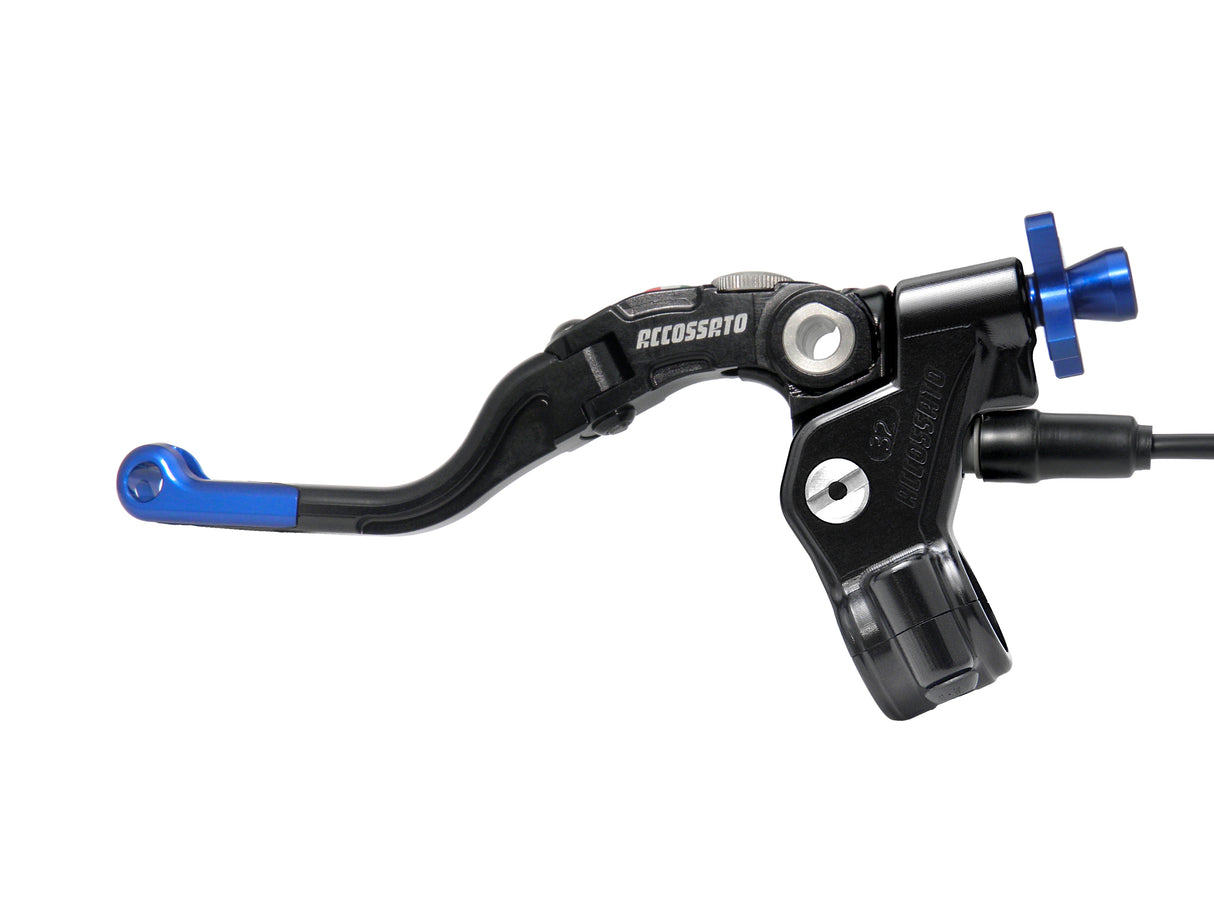 Comando Frizione A Cavo Accossato Con Leva Revolution Colorata (Pomello+Inserto+Regolatore), Con Micro Incluso