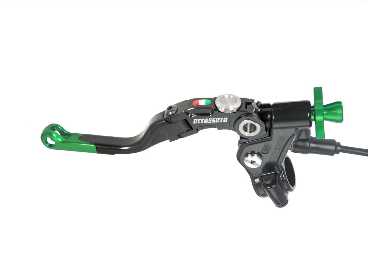 Comando Frizione A Cavo Accossato Con Leva Revolution Colorata (Pomello+Inserto+Regolatore), Con Micro Incluso