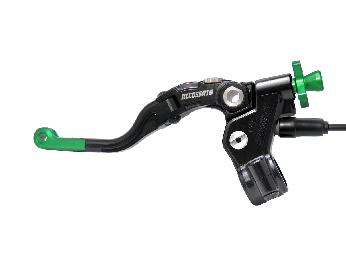 Comando Frizione A Cavo Accossato Con Leva Revolution Colorata (Pomello+Inserto+Regolatore), Con Micro Incluso