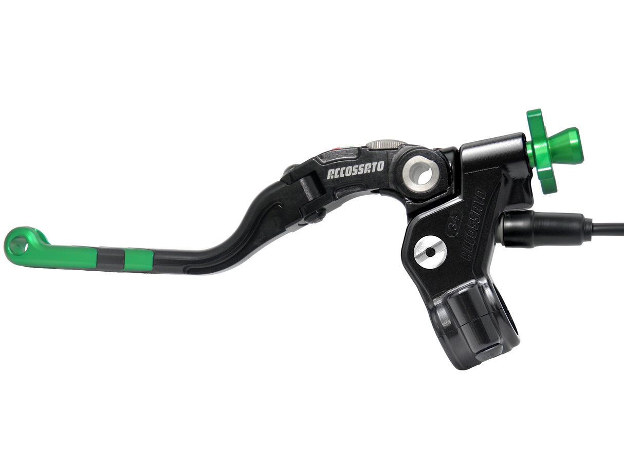 Comando Frizione A Cavo Accossato Con Leva Revolution Colorata (Pomello+Inserto+Regolatore), Con Micro Incluso